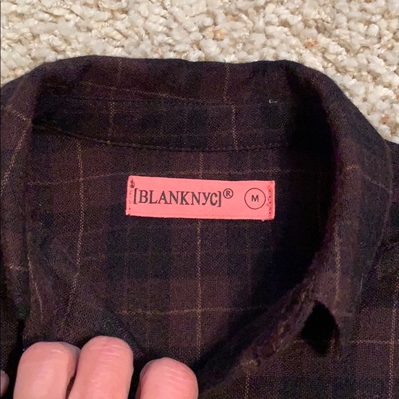 3/4 button plaid shirt - Picture 2 of 3